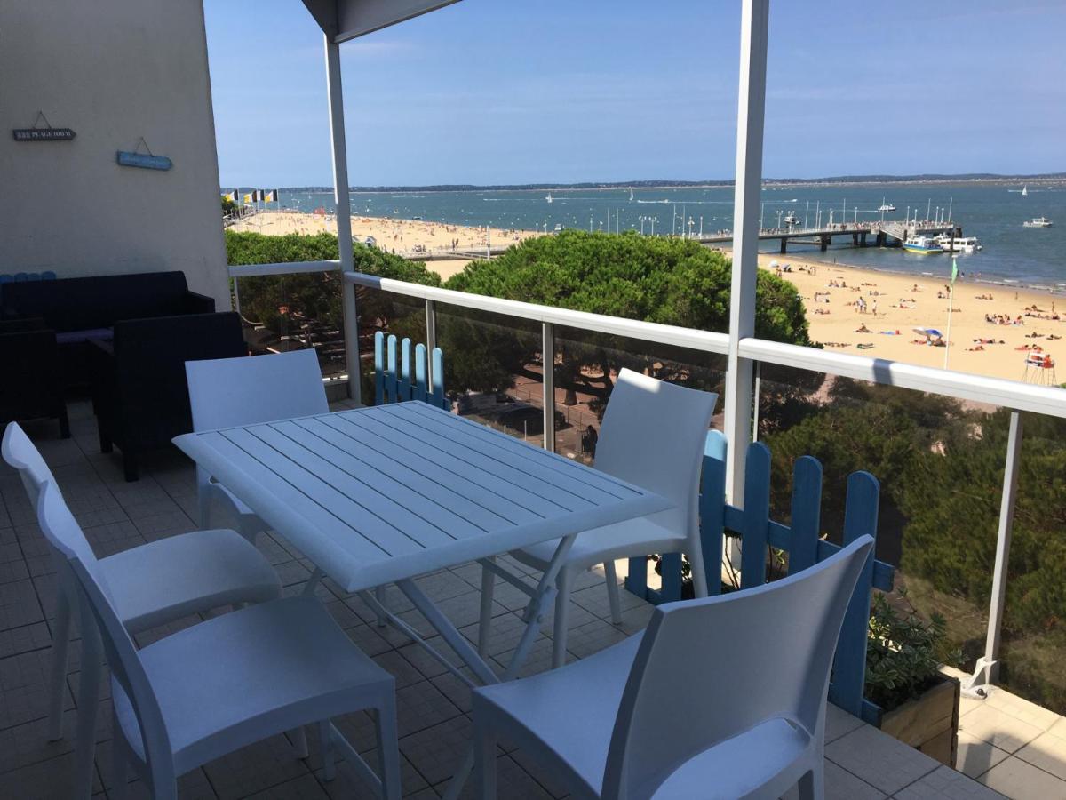 Appartement T3 Au Centre D'Arcachon Avec Vue Mer, Terrasse Et Parking Securise - Fr-1-374-74 מראה חיצוני תמונה